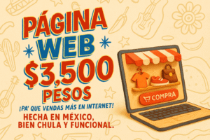 Promoción Página Web: $3500